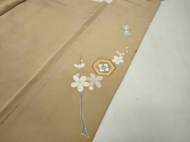 平和屋着物●豪華色留袖　駒刺繍　宝尽くし熨斗花文　金彩　正絹　逸品　CABA1709ut