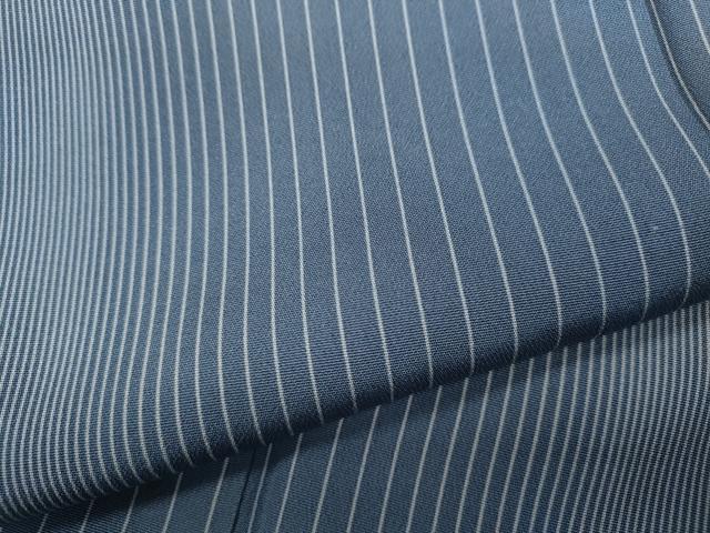 平和屋着物●上質な小紋　縞　暈し染め　西武百貨店扱い　正絹　逸品　CABA1715ut