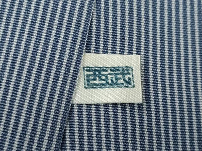 平和屋着物●上質な小紋　縞　暈し染め　西武百貨店扱い　正絹　逸品　CABA1715ut