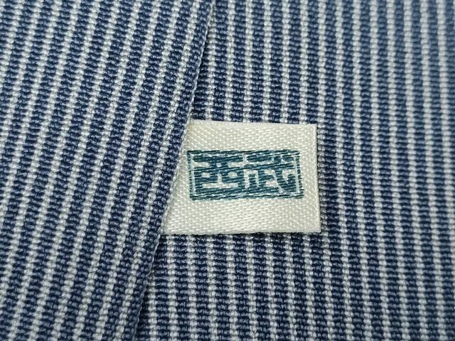 平和屋着物●上質な小紋　縞　暈し染め　西武百貨店扱い　正絹　逸品　CABA1715ut