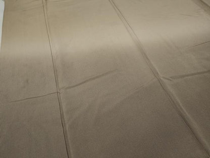 平和屋着物●訪問着 江戸小紋 霞文 万筋 白茶色×樺茶色 正絹 逸品 CABA1729ut