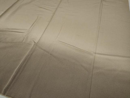 平和屋着物●訪問着 江戸小紋 霞文 万筋 白茶色×樺茶色 正絹 逸品 CABA1729ut