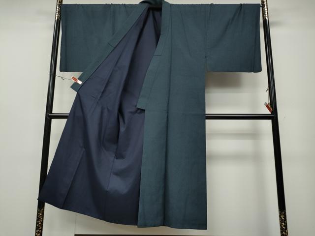 平和屋着物●男性 紬 アンサンブル・長襦袢セット 吉祥文 正絹 逸品 CABA1740ut