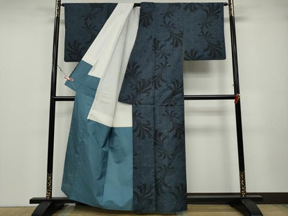 平和屋着物●本場大島紬　7マルキ　束ね熨斗吉祥文　正絹　逸品　CABA1756ut