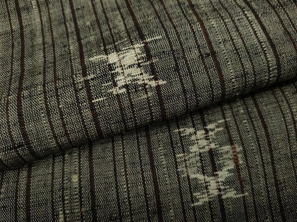 平和屋着物●上質な紬　吉祥文　正絹　逸品　CABA1776ut
