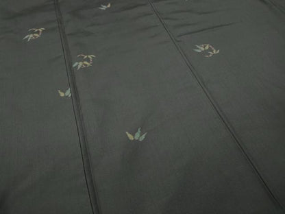 平和屋着物●上質な紬　笹丸文　正絹　逸品　CABA1785ut