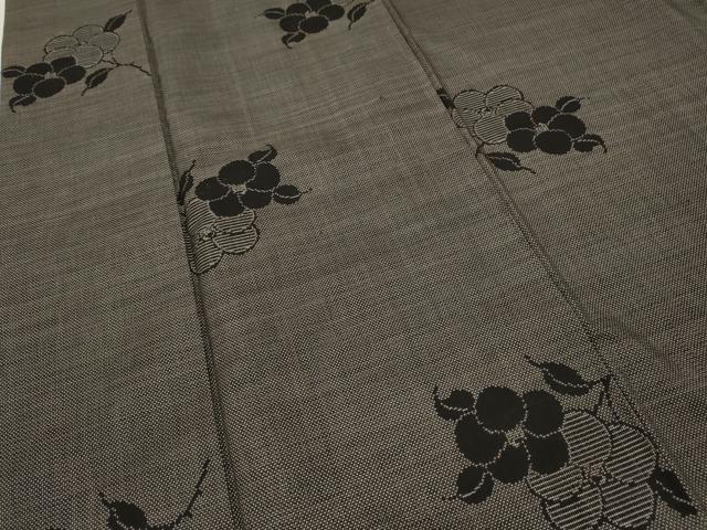平和屋着物●本場大島紬　7マルキ　枝椿　正絹　逸品　CABA1791ut