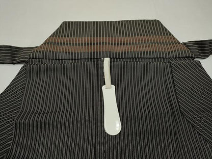 平和屋着物●男性 馬乗り袴 縞 正絹 逸品 CABA1793ut
