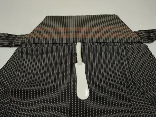 平和屋着物●男性 馬乗り袴 縞 正絹 逸品 CABA1793ut