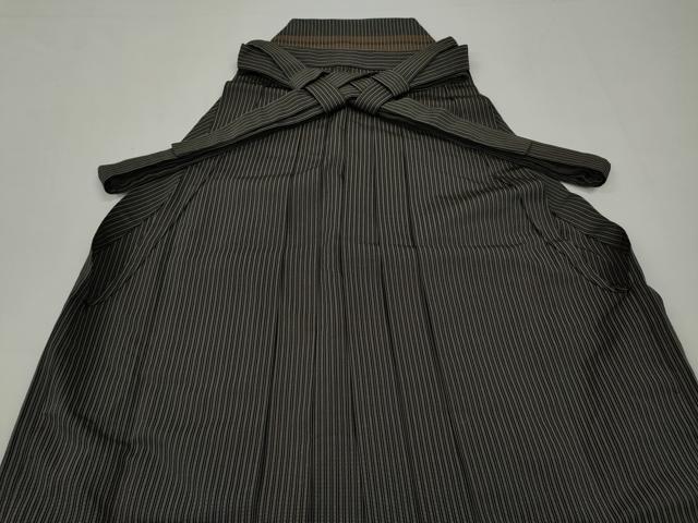平和屋着物●男性 馬乗り袴 縞 正絹 逸品 CABA1793ut