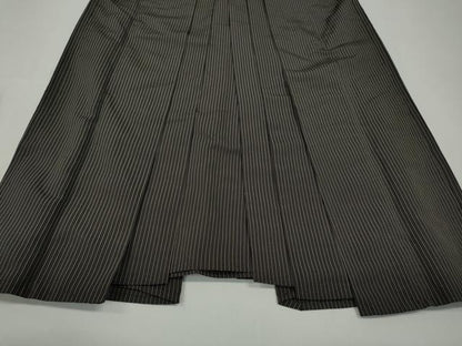 平和屋着物●男性 馬乗り袴 縞 正絹 逸品 CABA1793ut