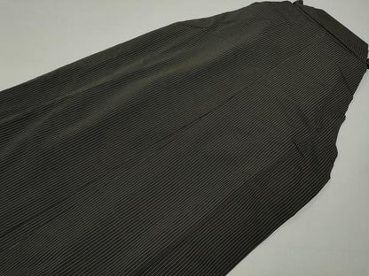 平和屋着物●男性 馬乗り袴 縞 正絹 逸品 CABA1793ut