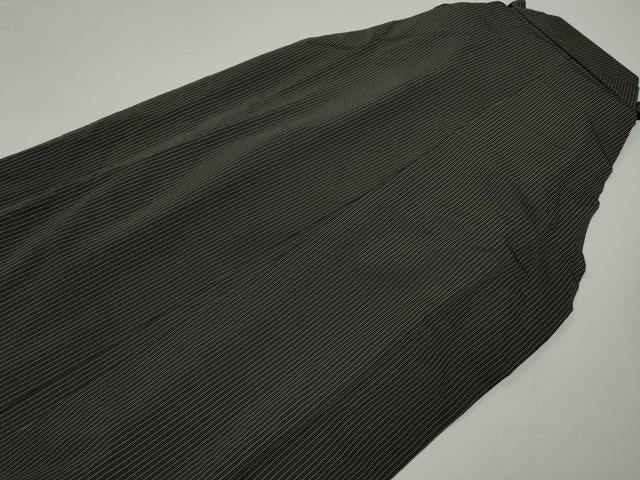平和屋着物●男性 馬乗り袴 縞 正絹 逸品 CABA1793ut