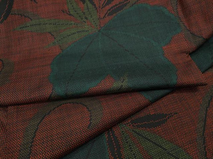 平和屋着物●本場大島紬　7マルキ　蔦の葉文　正絹　逸品　CABA1806ut
