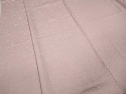 平和屋着物●上質な色無地　献上模様　鴇色　反端付き　正絹　逸品　CABA1834ut
