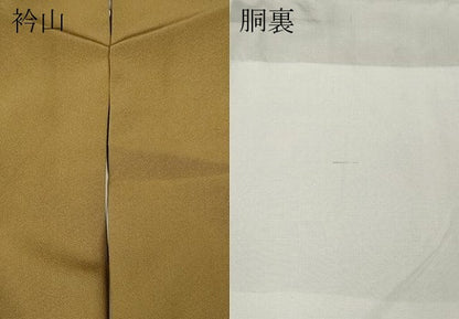 平和屋着物●訪問着　草花丸文　金彩　正絹　逸品　CABA1856ut