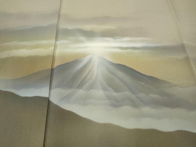 平和屋着物●豪華色留袖　作家物　手描き　遠山草木文　正絹　逸品　CABA1863ut