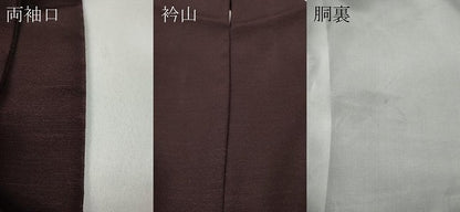 平和屋着物●訪問着　紬地　駒刺繍　群鶴　金彩　正絹　逸品　CABA1876ut