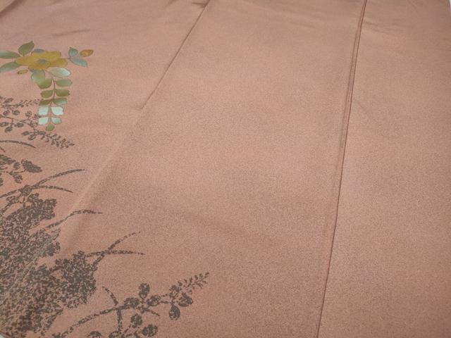 平和屋着物●訪問着　辻が花　シルエット　金彩　正絹　逸品　CABA1889ut