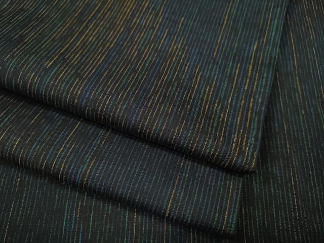 平和屋着物●上質な紬 縞 正絹 逸品 CABA1896ut