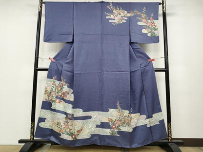 平和屋着物●訪問着 エ霞更紗花文 金彩 正絹 逸品 CABA1899ut