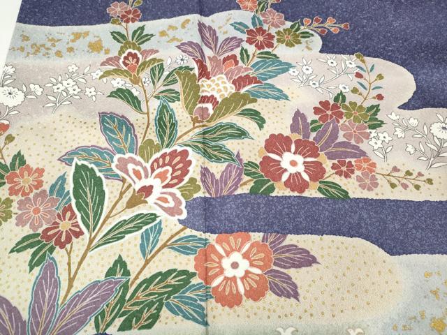 平和屋着物●訪問着 エ霞更紗花文 金彩 正絹 逸品 CABA1899ut