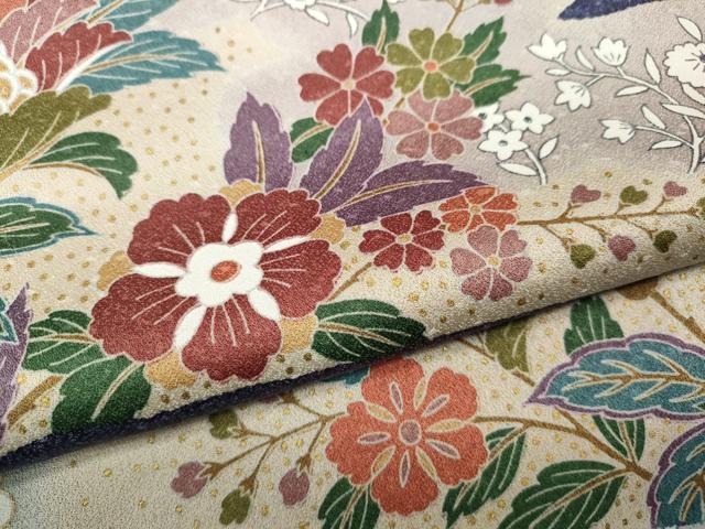 平和屋着物●訪問着 エ霞更紗花文 金彩 正絹 逸品 CABA1899ut