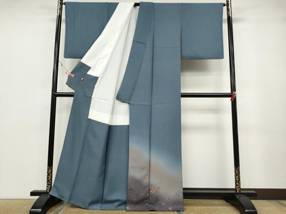 平和屋着物●豪華色留袖 流水芝草花文 暈し染め 金彩 阪急百貨店扱い 正絹 逸品 CABA1905ut