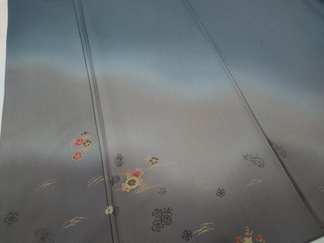 平和屋着物●豪華色留袖 流水芝草花文 暈し染め 金彩 阪急百貨店扱い 正絹 逸品 CABA1905ut