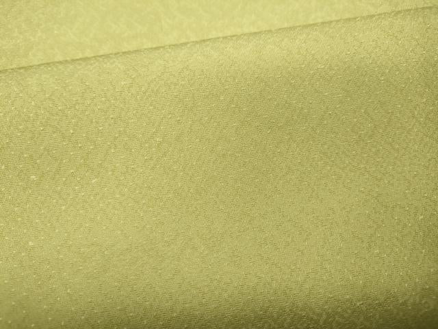 平和屋着物●上質な色無地　霞地紋　枯草色　正絹　逸品　CABA1915ut