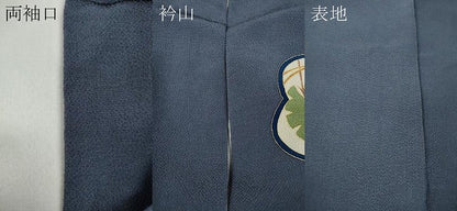 平和屋着物●訪問着　舞花文　金彩　鬼しぼ縮緬　正絹　逸品　CABA1917ut
