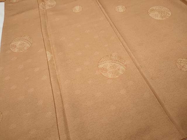 平和屋着物●上質な紬 草花鞠文 正絹 逸品 CABA1922ut