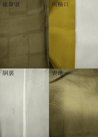平和屋着物●訪問着　立波エ霞文　暈し染め　金銀彩　正絹　逸品　CABA1923ut