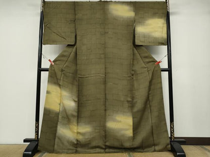平和屋着物●訪問着　立波エ霞文　暈し染め　金銀彩　正絹　逸品　CABA1923ut