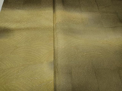 平和屋着物●訪問着　立波エ霞文　暈し染め　金銀彩　正絹　逸品　CABA1923ut