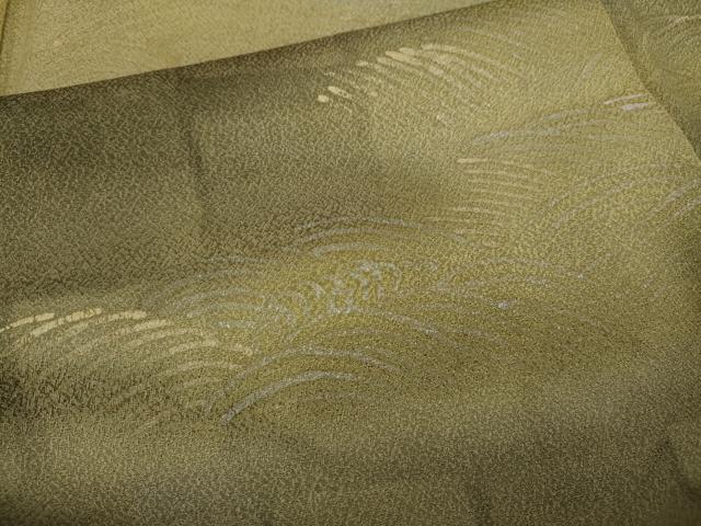平和屋着物●訪問着　立波エ霞文　暈し染め　金銀彩　正絹　逸品　CABA1923ut