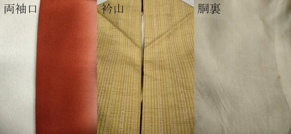 平和屋着物●訪問着 紬地 霞文 正絹 逸品 CABA1930ut
