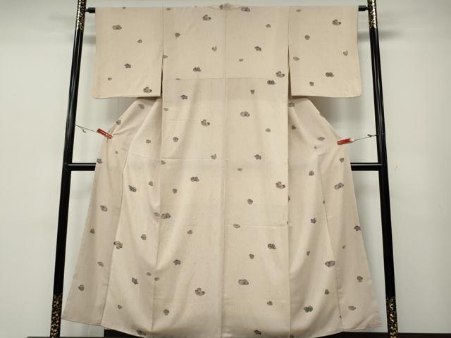 平和屋着物●上質な小紋　紬地　十二支　正絹　逸品　CABA1935ut 平和屋着物○上質な小紋 紬地 十二支 正絹 逸品 CABA1935ut 正絹夏生紬