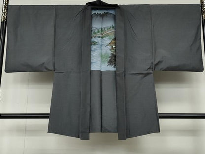 平和屋着物●男性　本場大島紬　アンサンブル　吉祥文　くぼた謹製　証紙付き　正絹　逸品　CABA1939ut