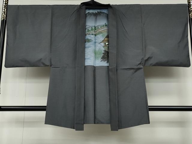 平和屋着物●男性　本場大島紬　アンサンブル　吉祥文　くぼた謹製　証紙付き　正絹　逸品　CABA1939ut