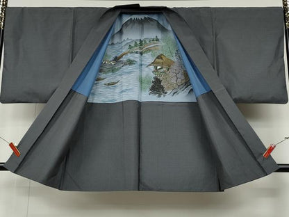 平和屋着物●男性　本場大島紬　アンサンブル　吉祥文　くぼた謹製　証紙付き　正絹　逸品　CABA1939ut