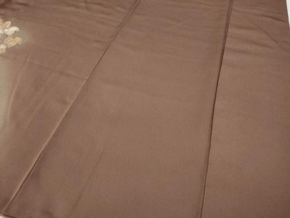 平和屋着物●訪問着　刺繍　蔦の葉文　暈し染め　金彩　正絹　逸品　CABA1946ut