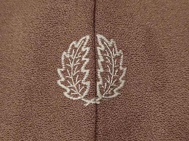 平和屋着物●訪問着　刺繍　蔦の葉文　暈し染め　金彩　正絹　逸品　CABA1946ut