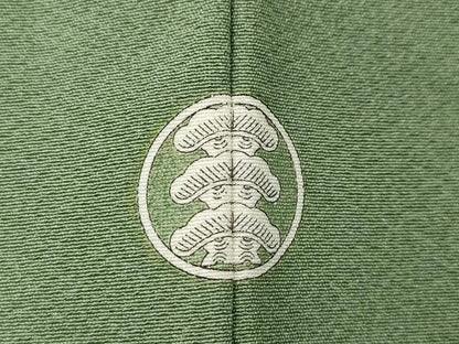 平和屋着物●上質な色無地　作家物　裏葉柳色　正絹　逸品　CABA1947ut