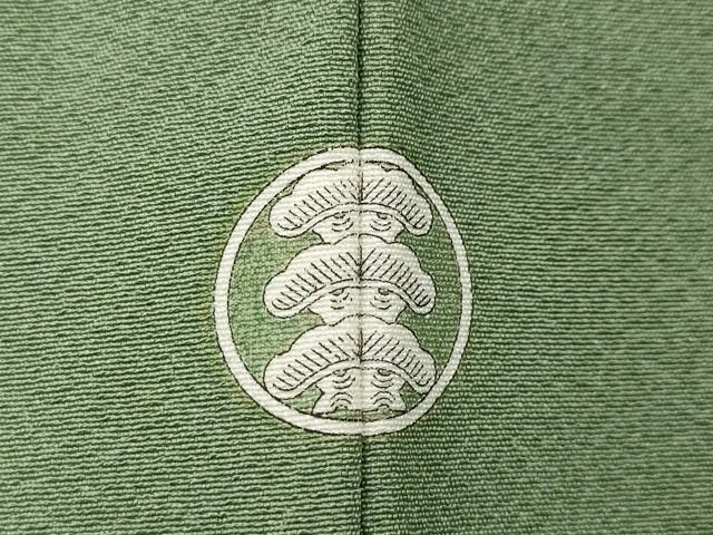 平和屋着物●上質な色無地　作家物　裏葉柳色　正絹　逸品　CABA1947ut