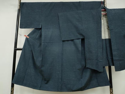 平和屋着物●男性　紬　アンサンブル　霞文　正絹　逸品　CABA1957ut
