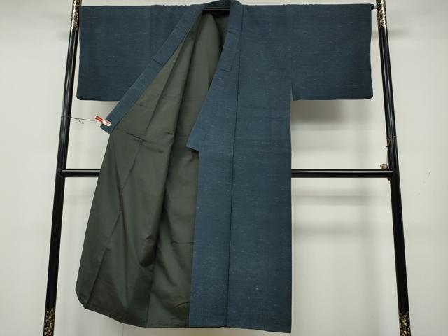 平和屋着物●男性　紬　アンサンブル　霞文　正絹　逸品　CABA1957ut