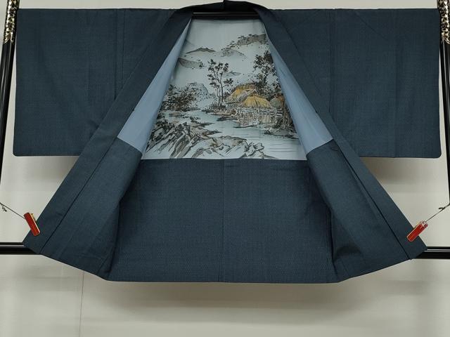 平和屋着物●男性　本場大島紬　アンサンブル　吉祥文　証紙付き　正絹　逸品　CABA1960ut