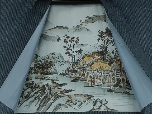平和屋着物●男性　本場大島紬　アンサンブル　吉祥文　証紙付き　正絹　逸品　CABA1960ut