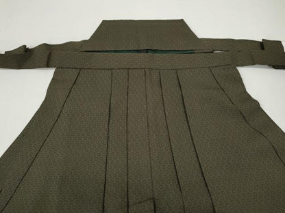 平和屋着物●男性 馬乗り袴 亀甲文 正絹 逸品 未使用 CABA1988ut